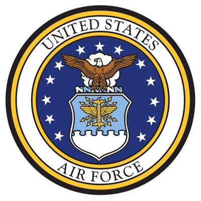 Air Force USAF Round Crest Sticker
