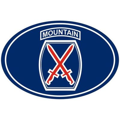 10th Mountain Division Euro Sticker