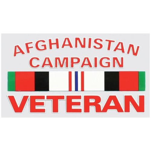 Afghanistan Campaign Vet Ribbon Decal