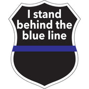 I Stand Behind the Blue Line Decal