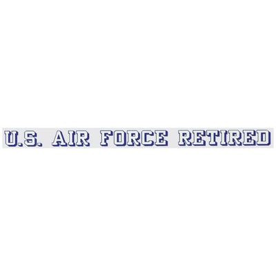 US Air Force Retired Decal, Window Strip