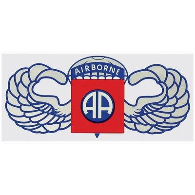 82nd Airborne AA Wings Decal
