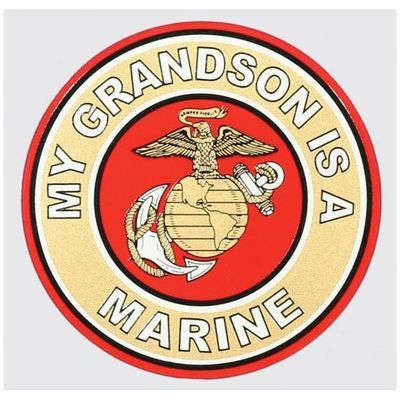 My Grandson Is A Marine Decal