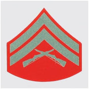 USMC E-4 Corporal Decal, Green