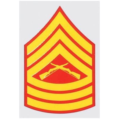 USMC E-8 Master Sgt.Decal