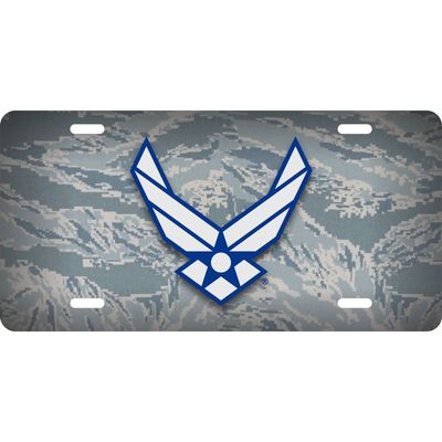 US Air Force USAF Camoflauge License Plate