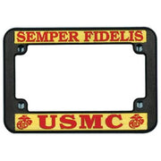 USMC Motorcycle License Plate Frame, Plastic