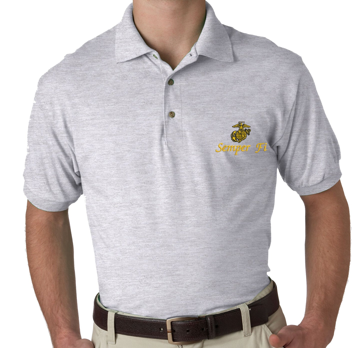 Semper Fi with Eagle, Globe and Anchor Polo Shirt