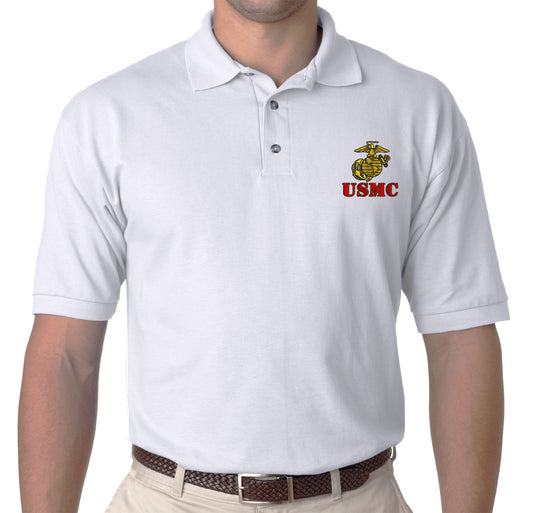 Marine Corps USMC Emblem Anchor Polo Shirt