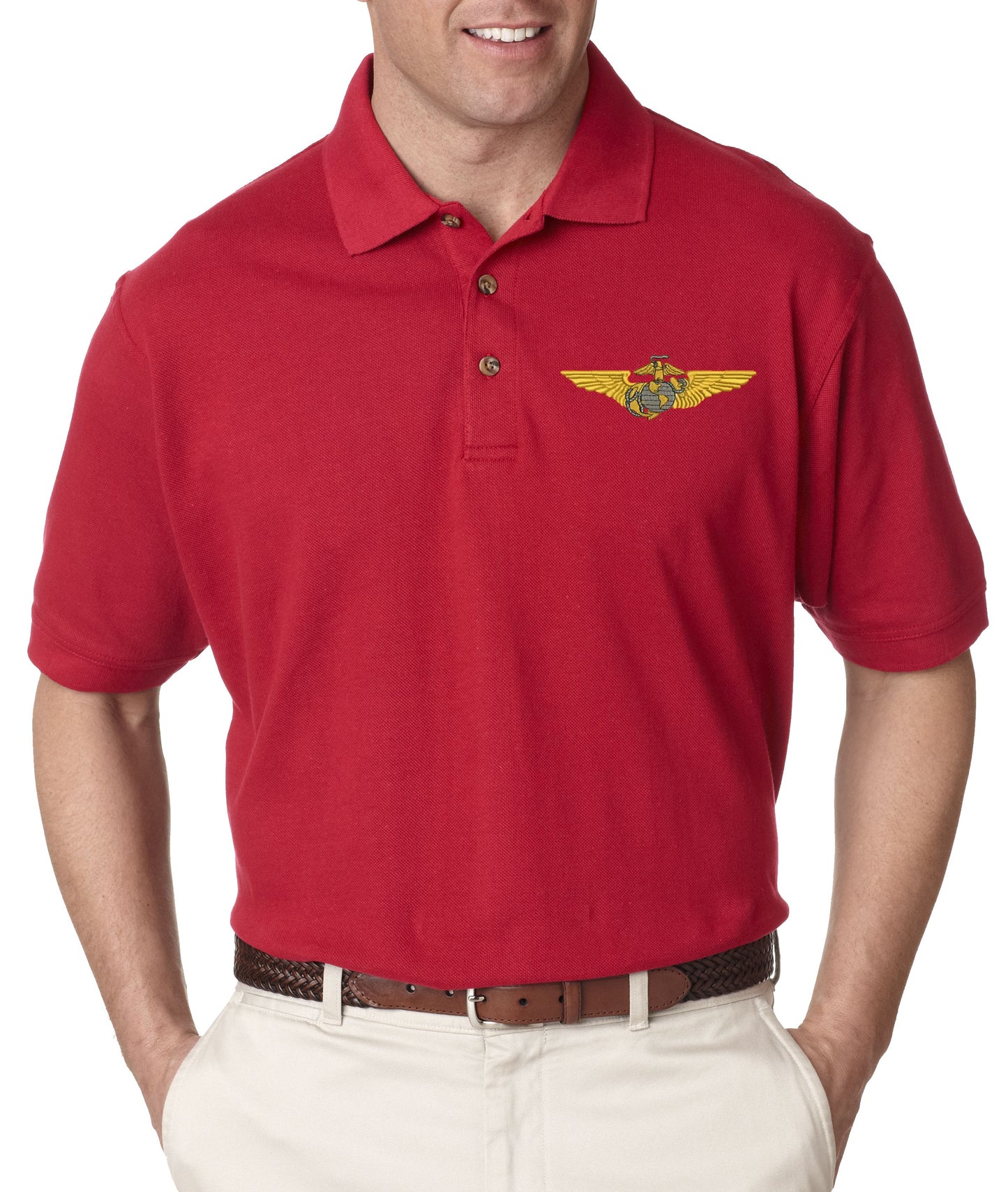 USMC Marine Corps Aviator Polo Shirt