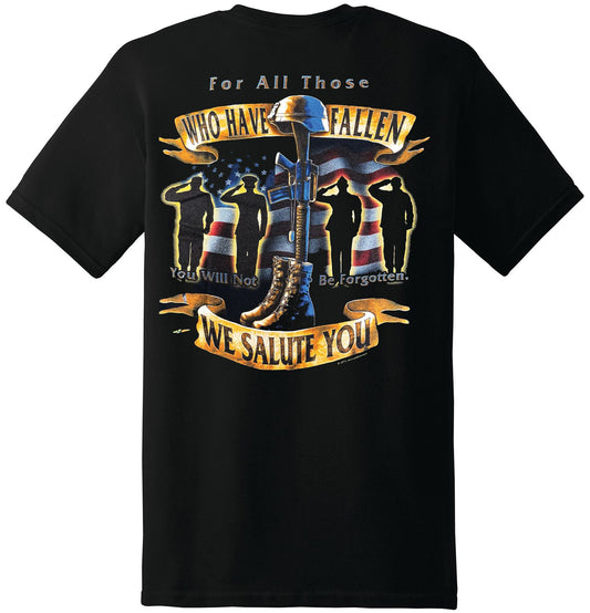 You Will Not Be Forgotten - We Salute You T-Shirt