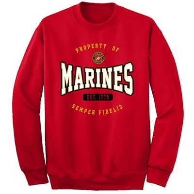 USMC Property of Marines Semper Fi Sweatshirt – Honor Country