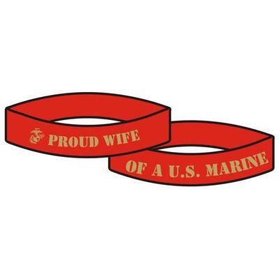 Proud Wife of a US Marine Wristband-Bracelet