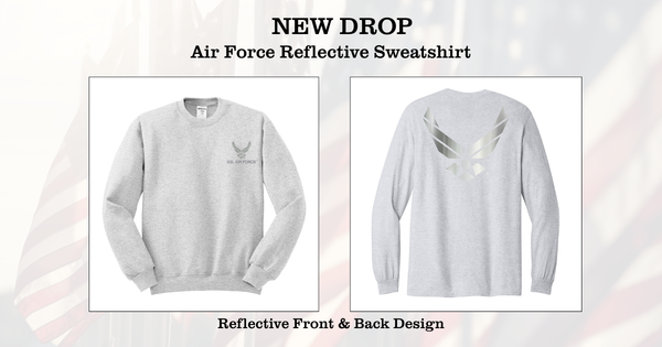 Officially licensed Air Force logo and a reflec...