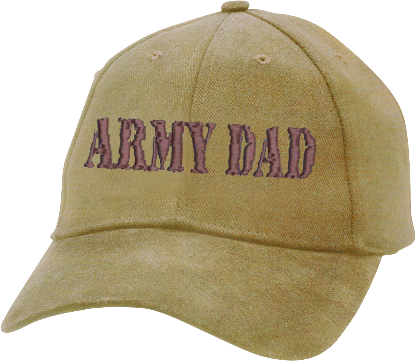 ARMY DAD on Un-Structured Khaki Ball Cap