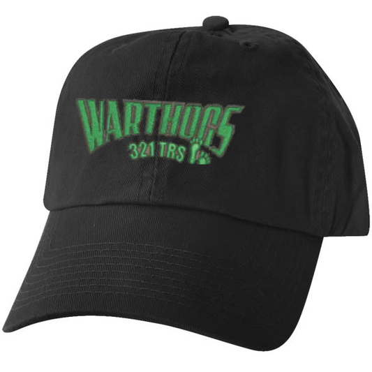 321 TRS Warthogs Embroidered on Black Unstructured Ball Cap