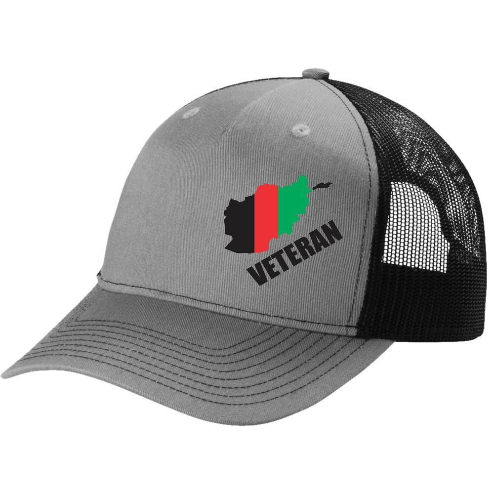 Afghanistan Veteran Embroidered Black Structured Ball Cap