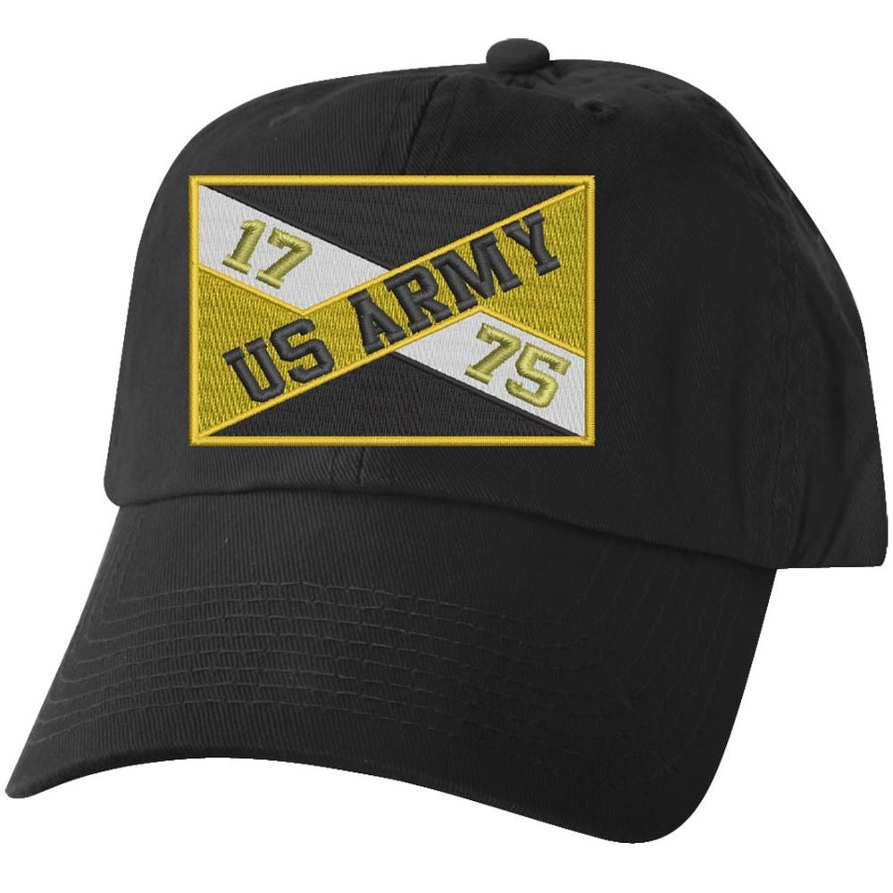 U.S. Army 1775 Design Embroidered Black Ball Cap