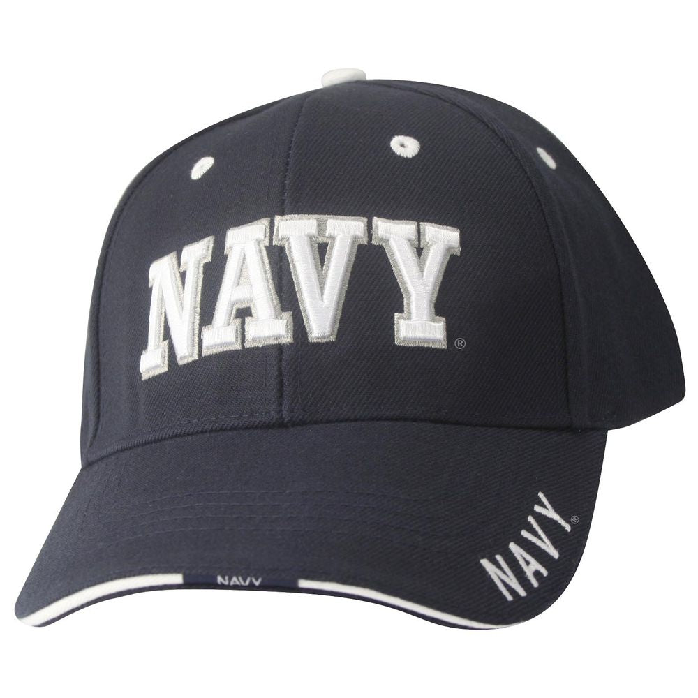 NAVY Embroidered 3D Foam Blue Ball Cap