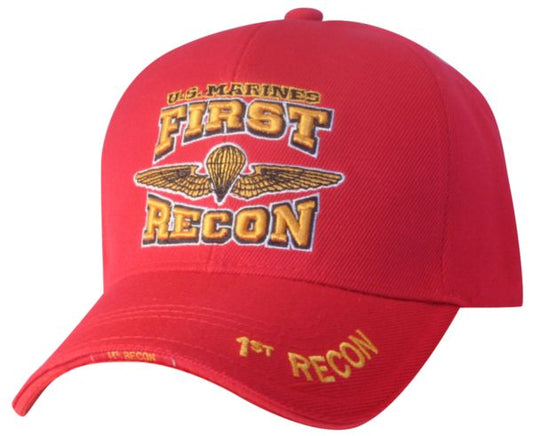 US Marine Corps 1st Recon Red Ball Cap