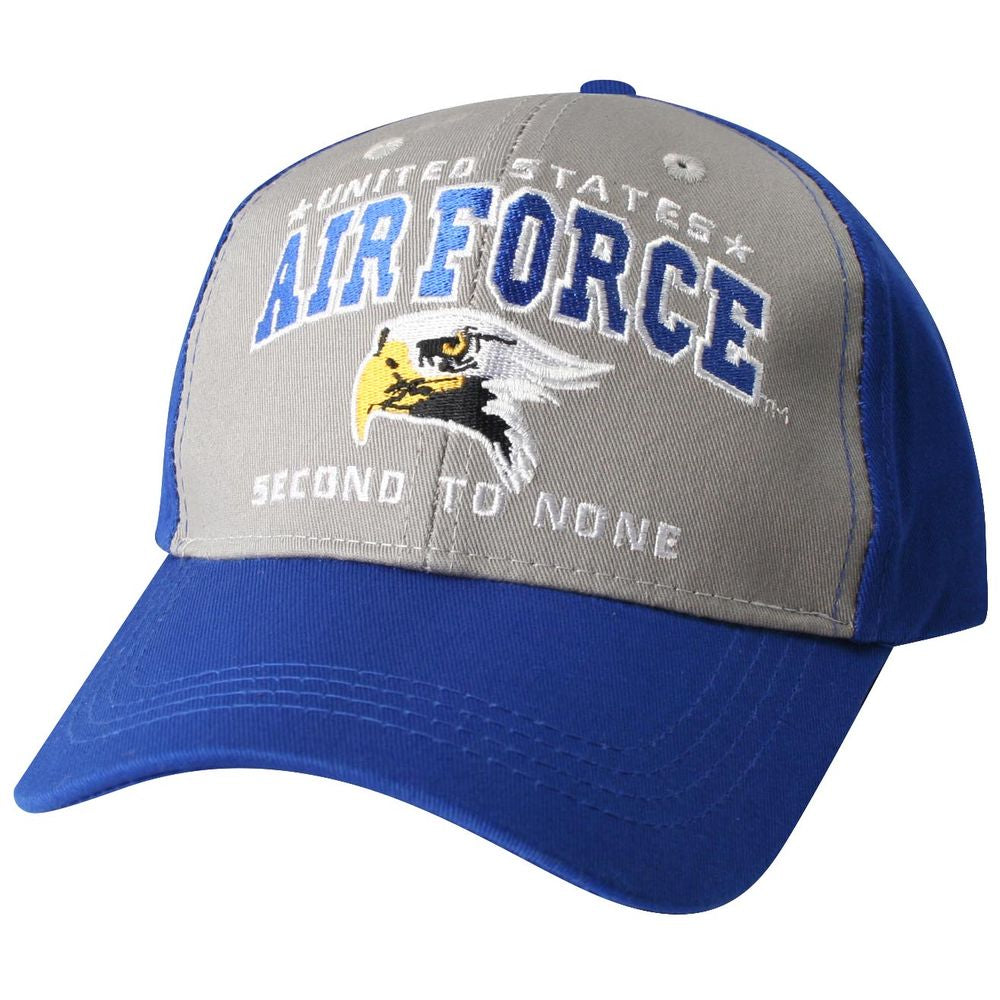 United States Air Force Second to None Embroidered Blue & Grey Ball Cap