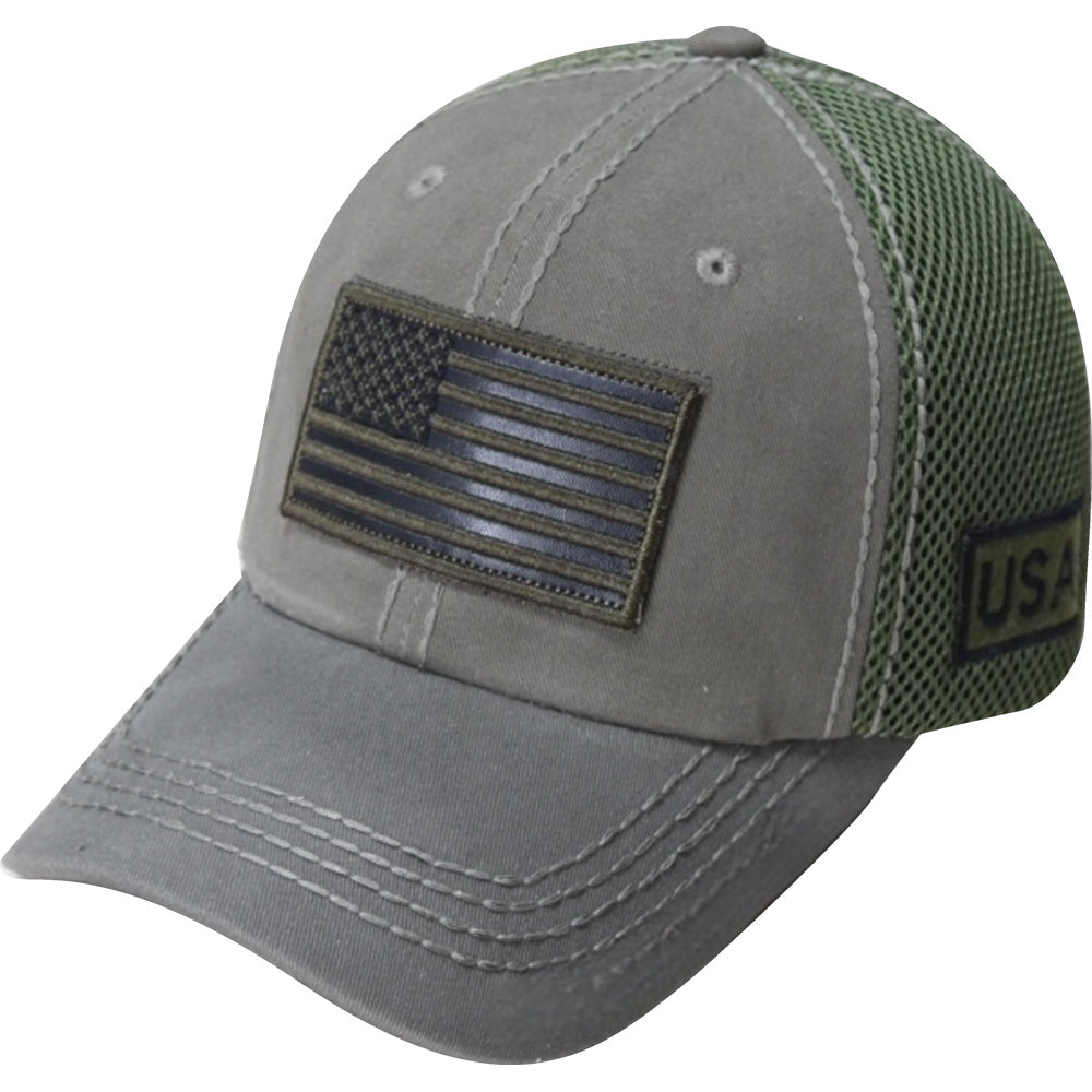 American Flag Multi Position Embroidery Ball Caps