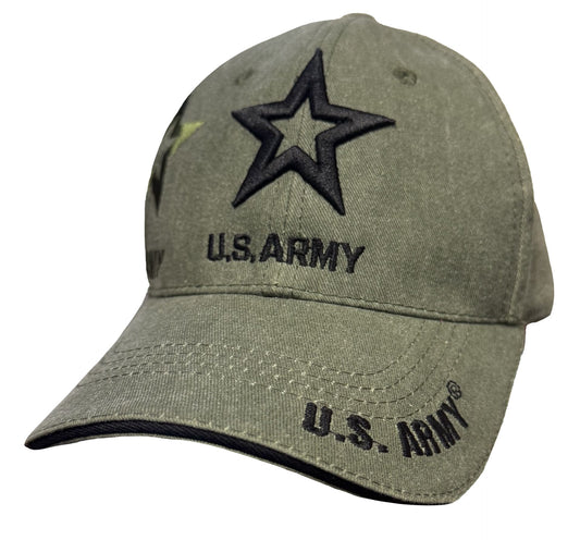 New Army Star OD Green Ball Cap