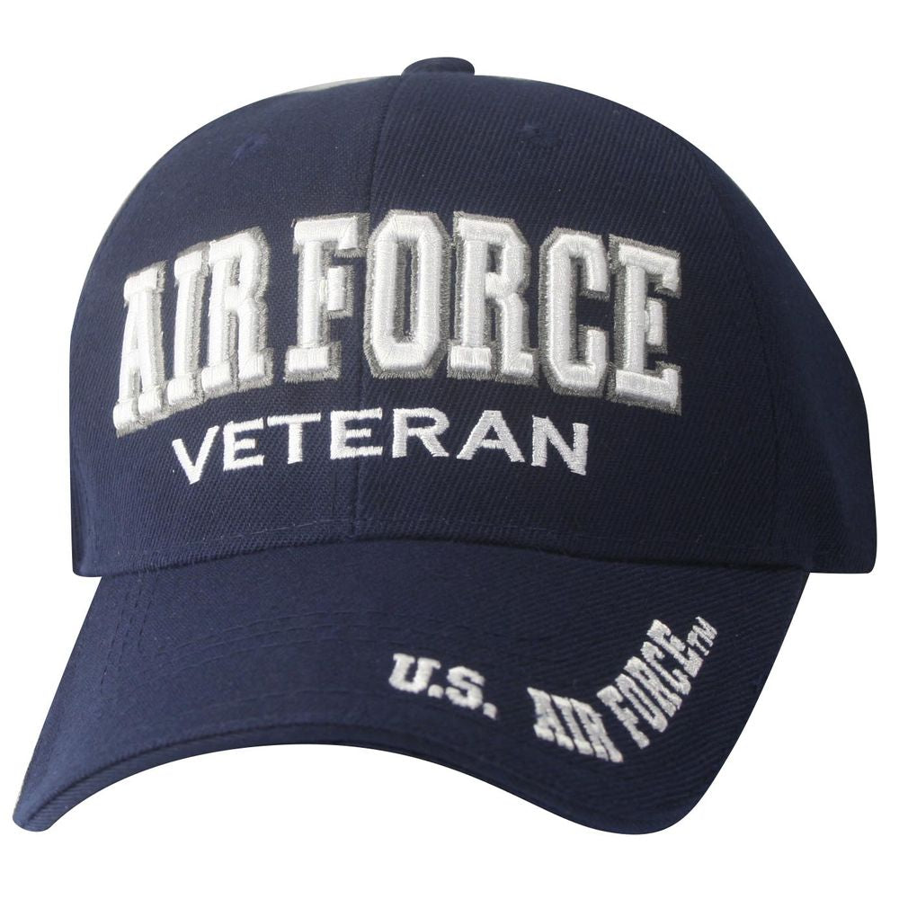 Air Force Veteran 3D Foam Shadow Design Embroidered Ball Cap