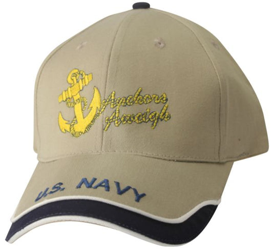 U.S. Navy "Anchor's Away" 3 position Embroidery Ball Cap
