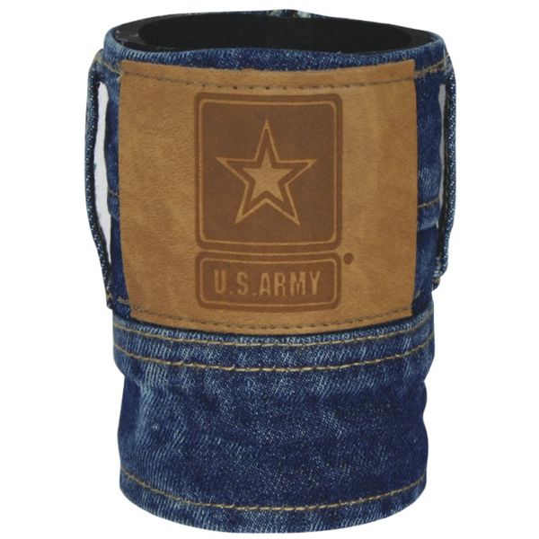 Army Star Brew Jeans Can Cooler Denim Blue