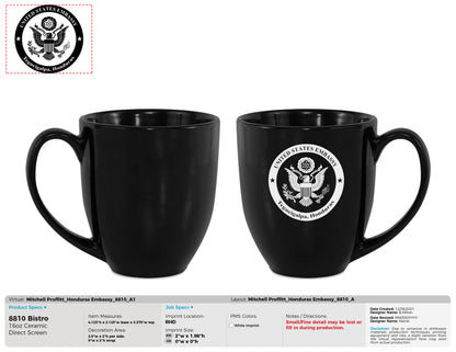 US Embassy Tegueigalpa Honduras Mug