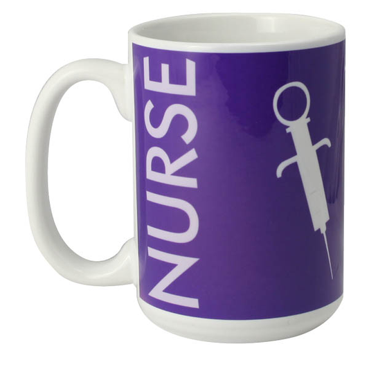 NURSE with Needle Ceramic Mug 15 oz