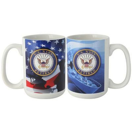 US Navy Retired Mug