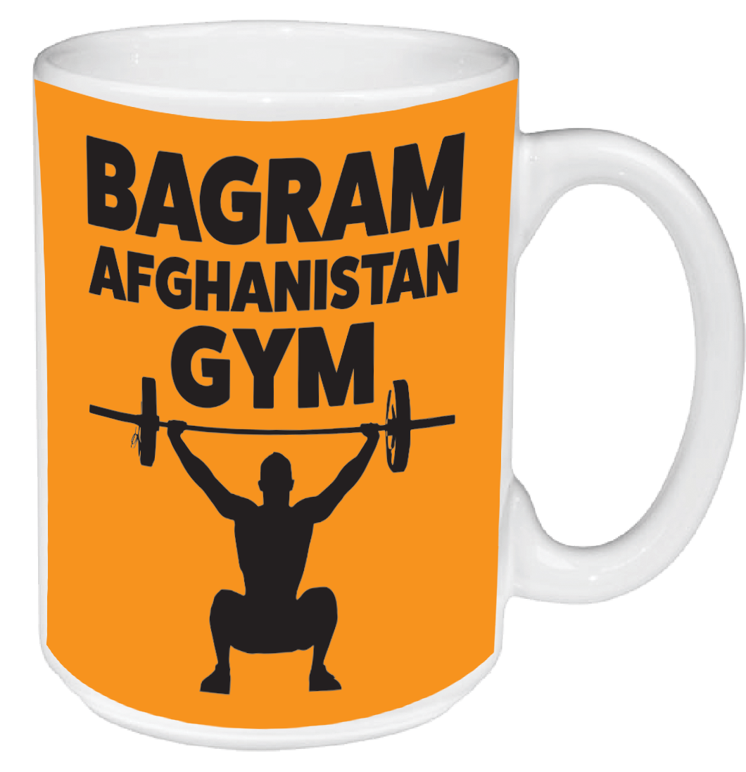 Bagram Afchanistan Gym on 15 oz. Ceramic Mug