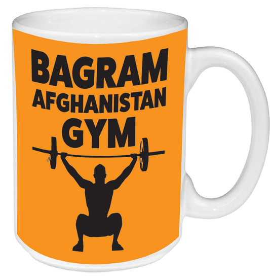 Bagram Afchanistan Gym on 15 oz. Ceramic Mug