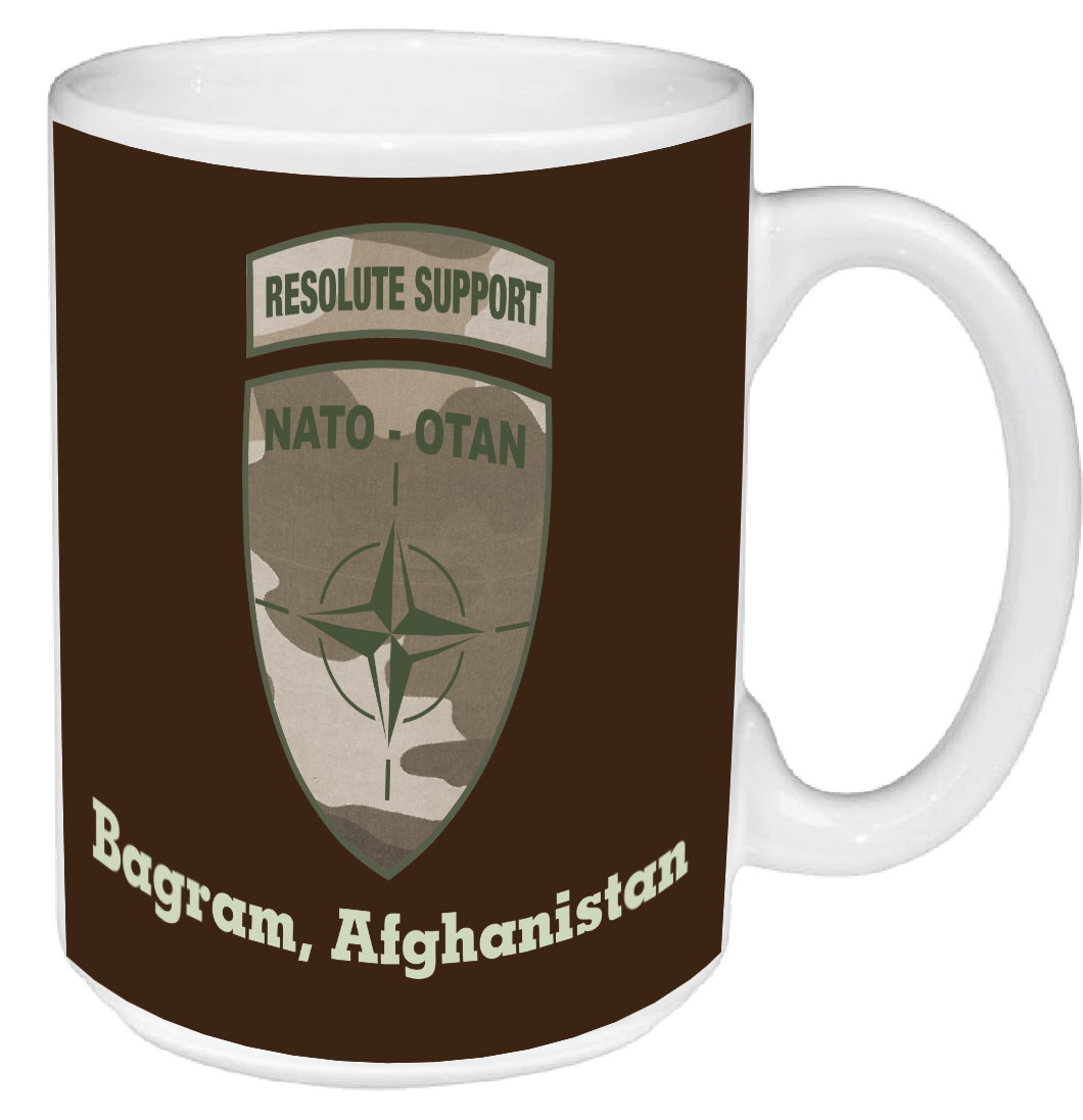 Resolute Support Bagram, Afghanistan on 15 oz. Ceramic Mug