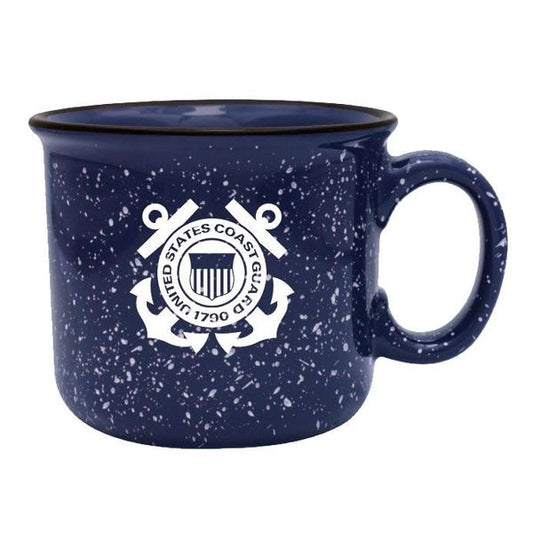 U.S. Coast Guard Crest on 14 oz. Camper Collection Mug
