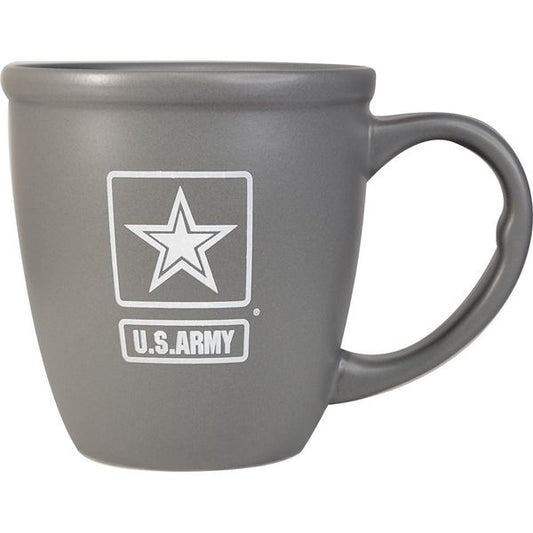 U.S. Army Star on 12 oz. Matte Bistro Ceramic Mug
