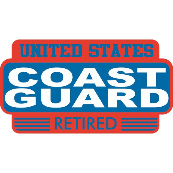 United States Coast Guard Retired Sticker