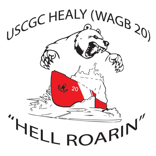 USCGC Healy (WAGB-20) Hell Roarin' Sticker