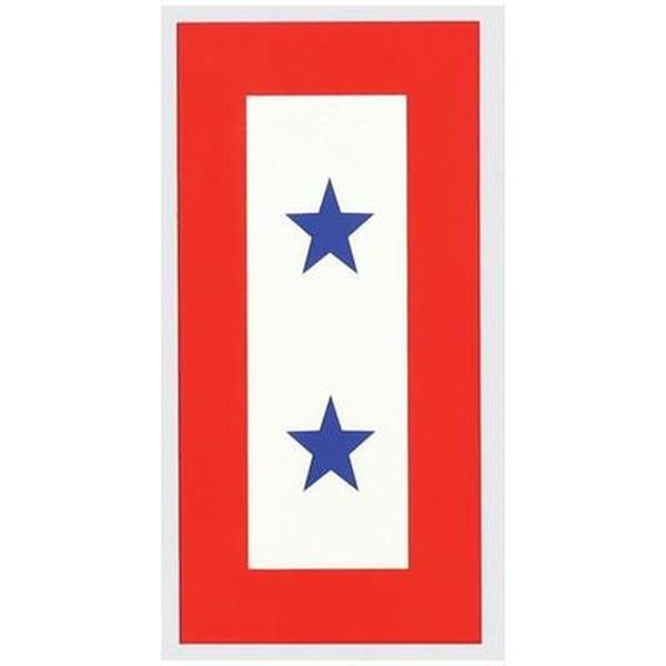Two (2) Blue Star Service Decal – Honor Country