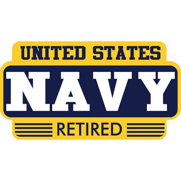 United States Navy Retired Sticker