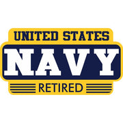 United States Navy Retired Sticker