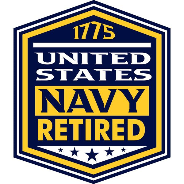 United States Navy Retired 1775 Sticker