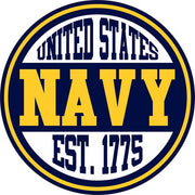 United States Navy Est. 1775 Round Sticker