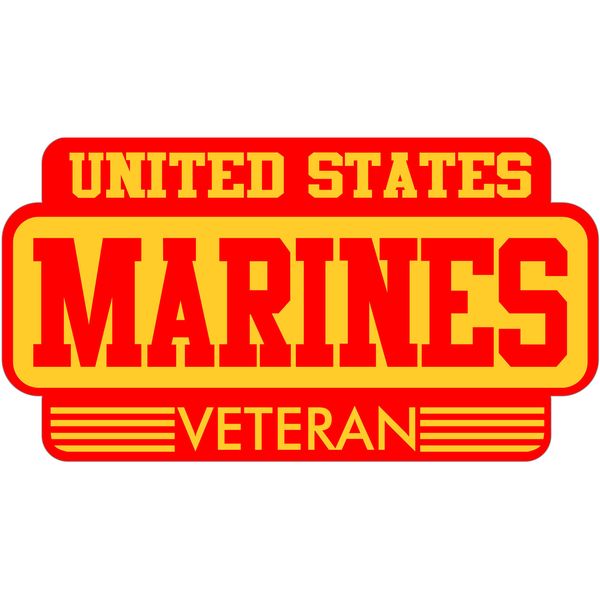 United States Marines Veteran Sticker