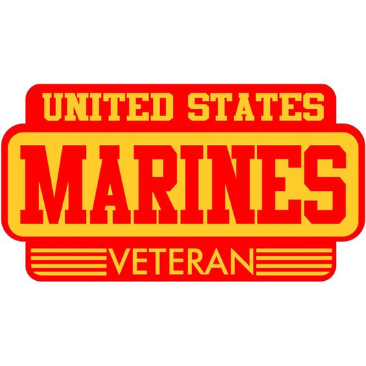 United States Marines Veteran Sticker