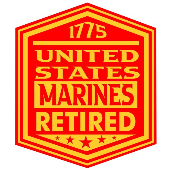 United States Marines Retired 1775 Sticker