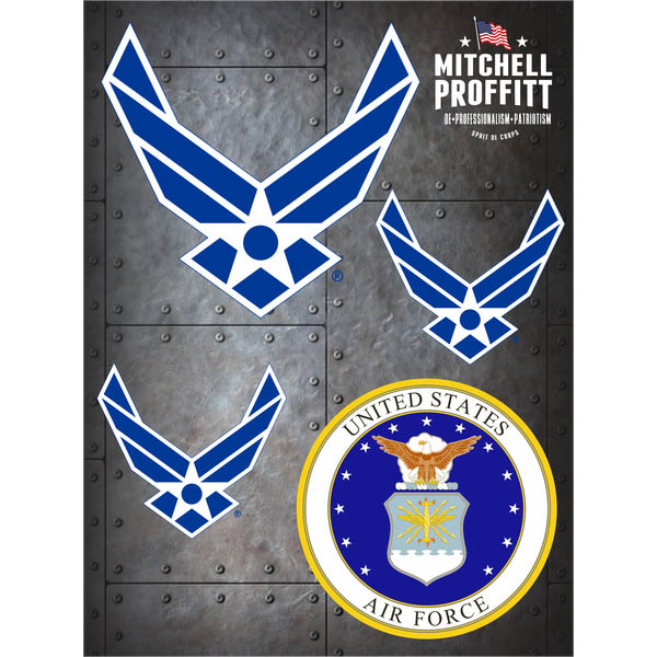 Afp Stickers Air Force on Sticker Sheet – Honor Country