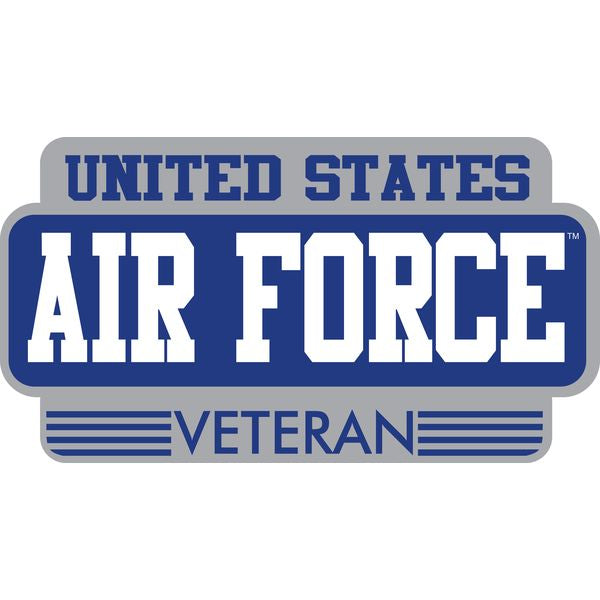 United States Air Force Veteran Stacked Text Sticker